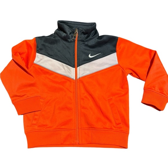 Nike Other - Nike EUC Neon Orange/White/Dark Gray Jacket